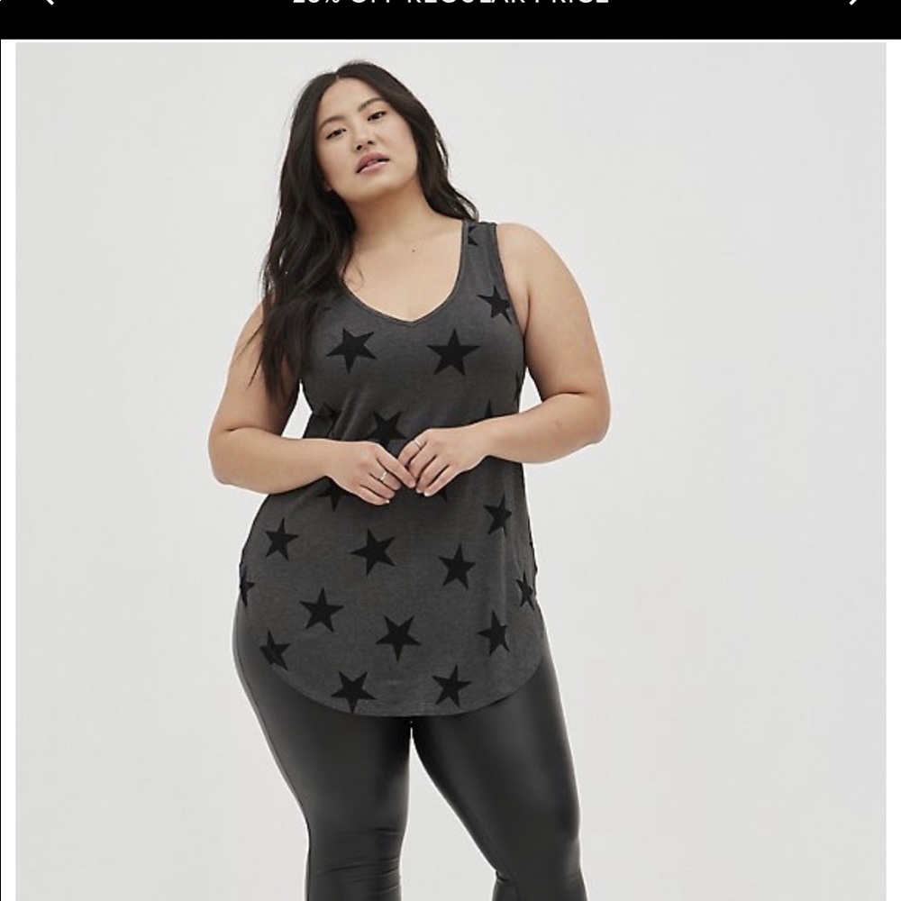 Torrid super soft stars tank size 0
